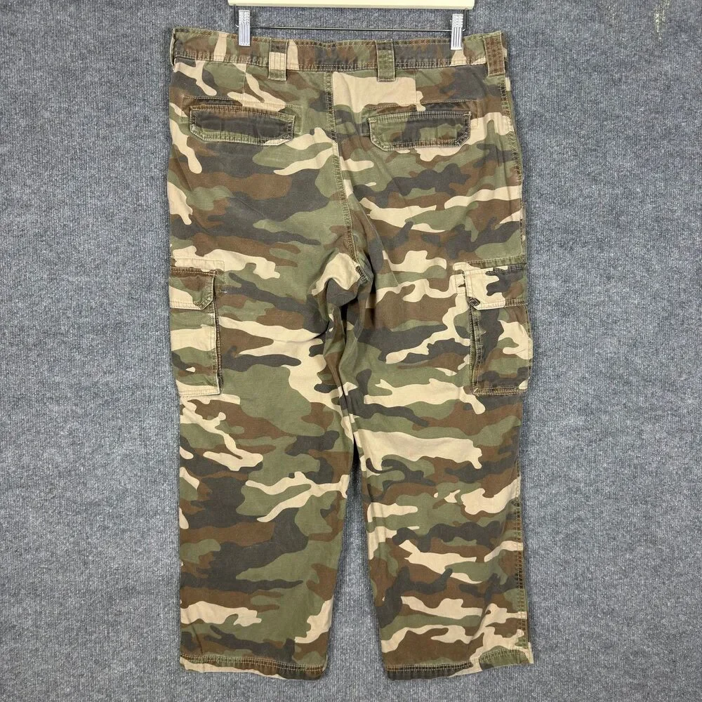 Outdoor Life Mens Cargo Pants 38x28 Camo Hunting Work Utility Baggy Wide Leg Y2K